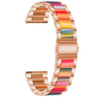 Three-beads Steel + Resin Replacement Strap Watchband, For Samsung Smart Watch 20mm, For Samsung Smart Watch 22mm - DealBuddy