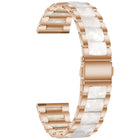 Three-beads Steel + Resin Replacement Strap Watchband, For Samsung Smart Watch 20mm, For Samsung Smart Watch 22mm - DealBuddy