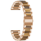 Three-beads Steel + Resin Replacement Strap Watchband, For Samsung Smart Watch 20mm, For Samsung Smart Watch 22mm - DealBuddy