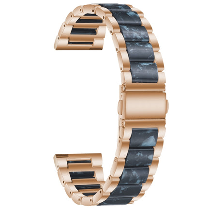 Three-beads Steel + Resin Replacement Strap Watchband, For Samsung Smart Watch 20mm, For Samsung Smart Watch 22mm - DealBuddy