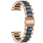 Three-beads Steel + Resin Replacement Strap Watchband, For Samsung Smart Watch 20mm, For Samsung Smart Watch 22mm - DealBuddy