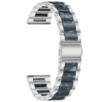 Three-beads Steel + Resin Replacement Strap Watchband, For Samsung Smart Watch 20mm, For Samsung Smart Watch 22mm - DealBuddy