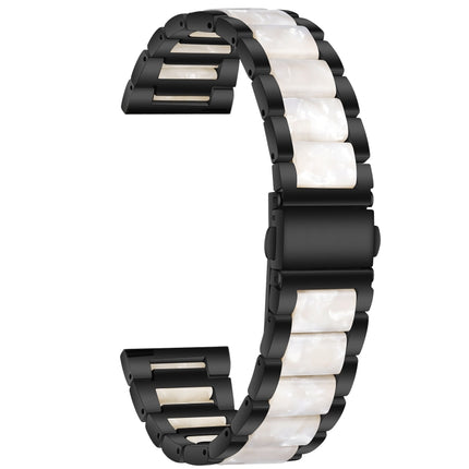 Three-beads Steel + Resin Replacement Strap Watchband, For Samsung Smart Watch 20mm, For Samsung Smart Watch 22mm - DealBuddy