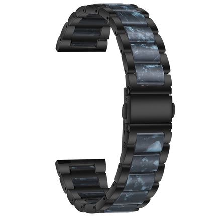 Three-beads Steel + Resin Replacement Strap Watchband, For Samsung Smart Watch 20mm, For Samsung Smart Watch 22mm - DealBuddy