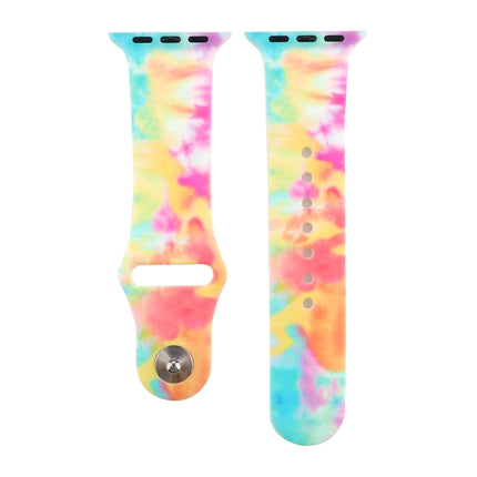 Silicone Painted Pattern Replacement Watchband For Apple Watch Series - DealBuddy