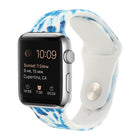 Silicone Painted Pattern Replacement Watchband For Apple Watch Series, 7 41mm / 6 & SE & 5 & 4 40mm / 3 & 2 & 1 38mm, 7 45mm / 6 & SE & 5 & 4 44mm / 3 & 2 & 1 42mm - DealBuddy