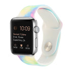 Silicone Painted Pattern Replacement Watchband For Apple Watch Series, 7 41mm / 6 & SE & 5 & 4 40mm / 3 & 2 & 1 38mm, 7 45mm / 6 & SE & 5 & 4 44mm / 3 & 2 & 1 42mm - DealBuddy