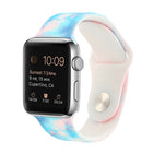 Silicone Painted Pattern Replacement Watchband For Apple Watch Series, 7 41mm / 6 & SE & 5 & 4 40mm / 3 & 2 & 1 38mm, 7 45mm / 6 & SE & 5 & 4 44mm / 3 & 2 & 1 42mm - DealBuddy
