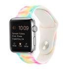 Silicone Painted Pattern Replacement Watchband For Apple Watch Series, 7 45mm / 6 & SE & 5 & 4 44mm / 3 & 2 & 1 42mm, 7 41mm / 6 & SE & 5 & 4 40mm / 3 & 2 & 1 38mm
