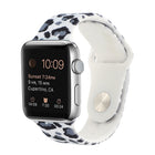 Silicone Painted Pattern Replacement Watchband For Apple Watch Series, 7 41mm / 6 & SE & 5 & 4 40mm / 3 & 2 & 1 38mm, 7 45mm / 6 & SE & 5 & 4 44mm / 3 & 2 & 1 42mm - DealBuddy