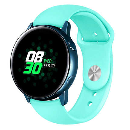 For Galaxy Watch Active 2 Smart Watch Solid Color Silicone Wrist Strap Watchband, L, S - DealBuddy