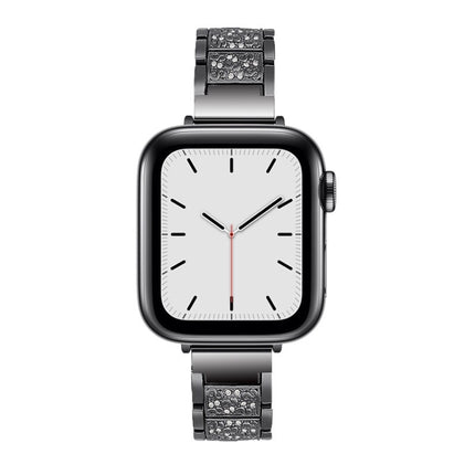 14mm Three-beads Diamond Aluminum Alloy Replacement Strap Watchband For Apple Watch Series, 7 41mm / 6 & SE & 5 & 4 40mm / 3 & 2 & 1 38mm, 7 45mm / 6 & SE & 5 & 4 44mm / 3 & 2 & 1 42mm - DealBuddy