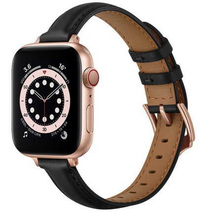 Business Style Leather Replacement Strap Watchband For Apple Watch Series, 7 41mm / 6 & SE & 5 & 4 40mm / 3 & 2 & 1 38mm, 7 45mm / 6 & SE & 5 & 4 44mm / 3 & 2 & 1 42mm - DealBuddy