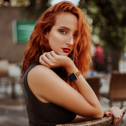 Women Starry Sky Style Leather Replacement Strap Watchband For Apple Watch Series - DealBuddy