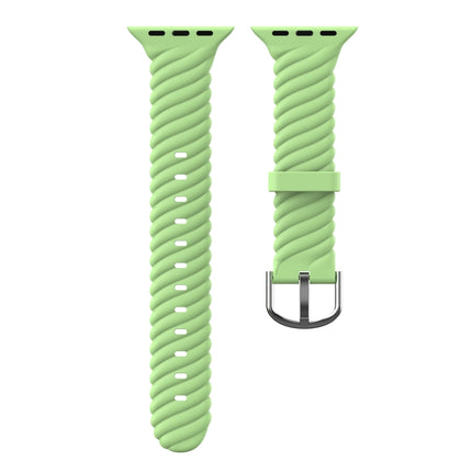 Solid color Twist Silicone Replacement Strap Watchband For Apple Watch Series, 7 41mm / 6 & SE & 5 & 4 40mm / 3 & 2 & 1 38mm, 7 45mm / 6 & SE & 5 & 4 44mm / 3 & 2 & 1 42mm - DealBuddy