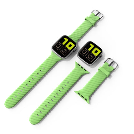 Solid color Twist Silicone Replacement Strap Watchband For Apple Watch Series, 7 41mm / 6 & SE & 5 & 4 40mm / 3 & 2 & 1 38mm, 7 45mm / 6 & SE & 5 & 4 44mm / 3 & 2 & 1 42mm - DealBuddy