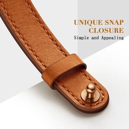 14mm Couple Style Leather Replacement Strap Watchband For Apple Watch Series - DealBuddy