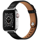 14mm Couple Style Leather Replacement Strap Watchband For Apple Watch Series, 7 41mm / 6 & SE & 5 & 4 40mm / 3 & 2 & 1 38mm, 7 45mm / 6 & SE & 5 & 4 44mm / 3 & 2 & 1 42mm - DealBuddy