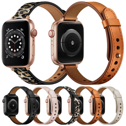 14mm Couple Style Leather Replacement Strap Watchband For Apple Watch Series - DealBuddy