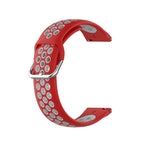 For Samsung Galaxy Watch4 44mm / Red Grey