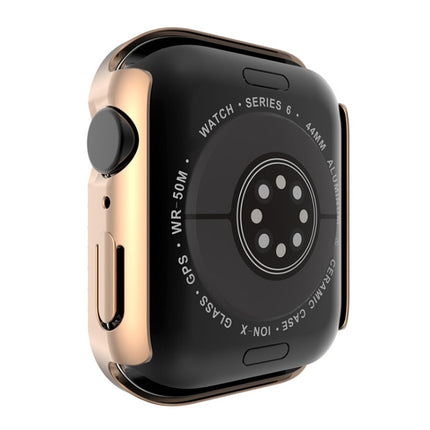 Electroplating PC Double Rows Diamond Protective Case with Tempered Glass Film For Apple Watch Series, 3 & 2 & 1 38mm, 3 & 2 & 1 42mm - DealBuddy