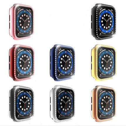 Electroplating PC Single Row Diamond Protective Case with Tempered Glass Film For Apple Watch Series, 3 & 2 & 1 38mm, 3 & 2 & 1 42mm - DealBuddy