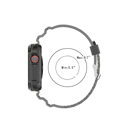 Silicone Integrated Replacement Strap Watchband For Apple Watch Series, 7 41mm / 6 & SE & 5 & 4 40mm / 3 & 2 & 1 38mm, 7 45mm / 6 & SE & 5 & 4 44mm / 3 & 2 & 1 42mm - DealBuddy
