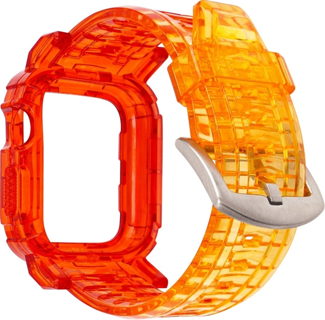 Gradient TPU Integrated Case Strap For Apple Watch Series 9 / 8 / 7 45mm / 6 / 5 / 4 / Watch SE 44mm / Watch 42mm, For Apple Watch Series 9 / 8 / 7 45mm / 6 / 5 / 4 / Watch SE 44mm / Watch 42mm - DealBuddy
