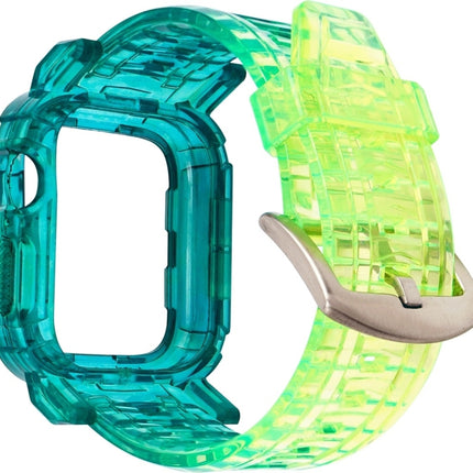 Gradient TPU Integrated Case Strap For Apple Watch Series 9 / 8 / 7 45mm / 6 / 5 / 4 / Watch SE 44mm / Watch 42mm, For Apple Watch Series 9 / 8 / 7 45mm / 6 / 5 / 4 / Watch SE 44mm / Watch 42mm - DealBuddy