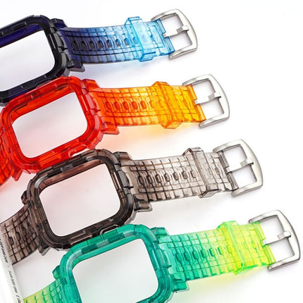 Gradient TPU Integrated Case Strap For Apple Watch Series 9 / 8 / 7 45mm / 6 / 5 / 4 / Watch SE 44mm / Watch 42mm, For Apple Watch Series 9 / 8 / 7 45mm / 6 / 5 / 4 / Watch SE 44mm / Watch 42mm - DealBuddy