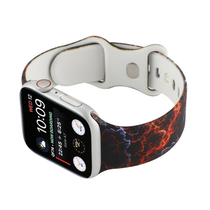 8-buckle Printed Replacement Strap Watchband For Apple Watch Series, 7 45mm / 6 & SE & 5 & 4 44mm / 3 & 2 & 1 42mm, 7 41mm / 6 & SE & 5 & 4 40mm / 3 & 2 & 1 38mm - DealBuddy