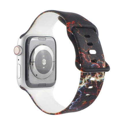 8-buckle Printed Replacement Strap Watchband For Apple Watch Series, 7 45mm / 6 & SE & 5 & 4 44mm / 3 & 2 & 1 42mm, 7 41mm / 6 & SE & 5 & 4 40mm / 3 & 2 & 1 38mm - DealBuddy