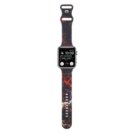 8-buckle Printed Replacement Strap Watchband For Apple Watch Series, 7 45mm / 6 & SE & 5 & 4 44mm / 3 & 2 & 1 42mm, 7 41mm / 6 & SE & 5 & 4 40mm / 3 & 2 & 1 38mm - DealBuddy