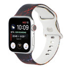 8-buckle Printed Replacement Strap Watchband For Apple Watch Series, 7 45mm / 6 & SE & 5 & 4 44mm / 3 & 2 & 1 42mm, 7 41mm / 6 & SE & 5 & 4 40mm / 3 & 2 & 1 38mm - DealBuddy