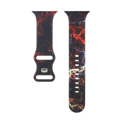 8-buckle Printed Replacement Strap Watchband For Apple Watch Series, 7 45mm / 6 & SE & 5 & 4 44mm / 3 & 2 & 1 42mm, 7 41mm / 6 & SE & 5 & 4 40mm / 3 & 2 & 1 38mm - DealBuddy