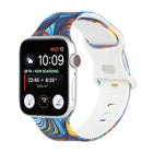 8-buckle Printed Replacement Strap Watchband For Apple Watch Series, 7 45mm / 6 & SE & 5 & 4 44mm / 3 & 2 & 1 42mm, 7 41mm / 6 & SE & 5 & 4 40mm / 3 & 2 & 1 38mm - DealBuddy