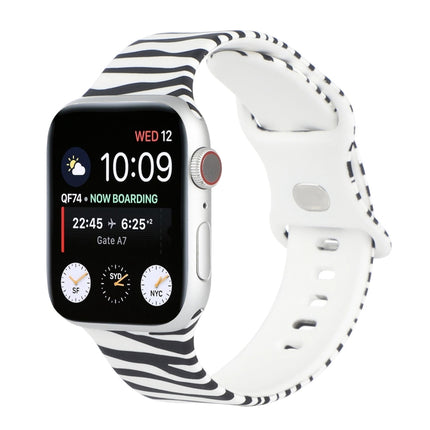 8-buckle Printed Replacement Strap Watchband For Apple Watch Series, 7 45mm / 6 & SE & 5 & 4 44mm / 3 & 2 & 1 42mm, 7 41mm / 6 & SE & 5 & 4 40mm / 3 & 2 & 1 38mm - DealBuddy