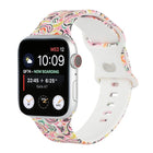 8-buckle Printed Replacement Strap Watchband For Apple Watch Series, 7 45mm / 6 & SE & 5 & 4 44mm / 3 & 2 & 1 42mm, 7 41mm / 6 & SE & 5 & 4 40mm / 3 & 2 & 1 38mm - DealBuddy