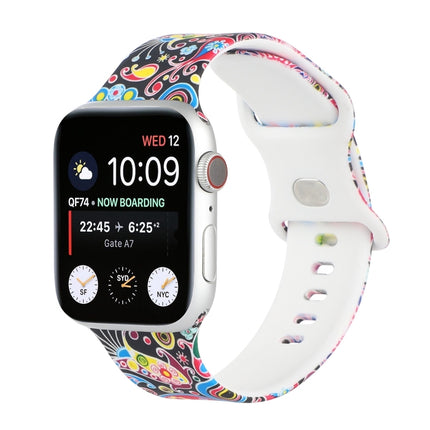 8-buckle Printed Replacement Strap Watchband For Apple Watch Series, 7 45mm / 6 & SE & 5 & 4 44mm / 3 & 2 & 1 42mm, 7 41mm / 6 & SE & 5 & 4 40mm / 3 & 2 & 1 38mm - DealBuddy