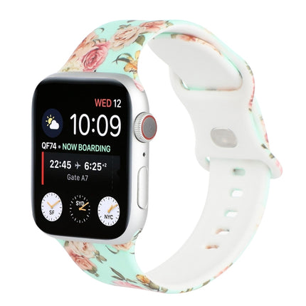 8-buckle Printed Replacement Strap Watchband For Apple Watch Series - DealBuddy