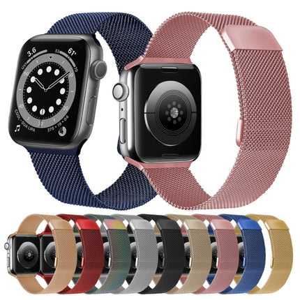 Double Section Milanese Magnetic Elasticity Replacement Strap Watchband For Apple Watch Series, 7 45mm / 6 & SE & 5 & 4 44mm / 3 & 2 & 1 42mm, 7 41mm / 6 & SE & 5 & 4 40mm / 3 & 2 & 1 38mm - DealBuddy