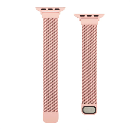 Small Waist Dual Section Milan Replacement Watchband For Apple Watch Series, 7 45mm / 6 & SE & 5 & 4 44mm / 3 & 2 & 1 42mm, 7 41mm / 6 & SE & 5 & 4 40mm / 3 & 2 & 1 38mm - DealBuddy
