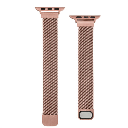 Small Waist Dual Section Milan Replacement Watchband For Apple Watch Series, 7 45mm / 6 & SE & 5 & 4 44mm / 3 & 2 & 1 42mm, 7 41mm / 6 & SE & 5 & 4 40mm / 3 & 2 & 1 38mm - DealBuddy