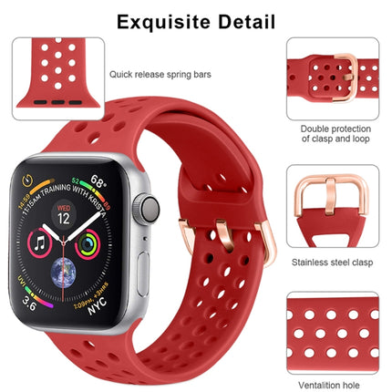 Silicone Replacement Watchband For Apple Watch Series, 7 45mm / 6 & SE & 5 & 4 44mm / 3 & 2 & 1 42mm - DealBuddy