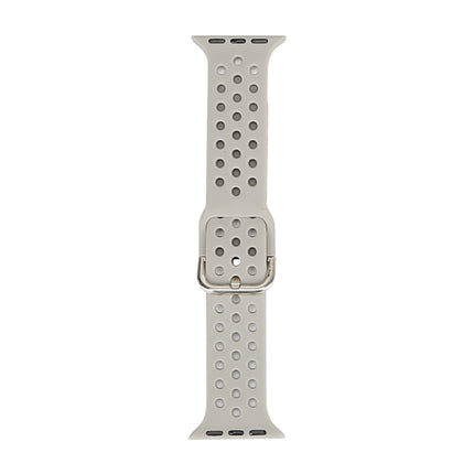 Silicone Replacement Watchband For Apple Watch Series, 7 41mm / 6 & SE & 5 & 4 40mm / 3 & 2 & 1 38mm - DealBuddy
