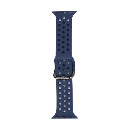 Silicone Replacement Watchband For Apple Watch Series, 7 41mm / 6 & SE & 5 & 4 40mm / 3 & 2 & 1 38mm - DealBuddy