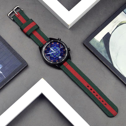 For Samsung Galaxy Watch4 40/44mm & Watch4 Classic 42/46mm Split Nylon Replacement Strap Watchband