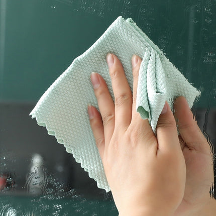 Non-Marking And Easy-To-Dry Fish Scale Rags Kitchen Cleaning Towels, Random Color Delivery