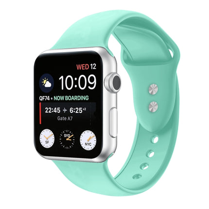 Double Nail Silicone Replacement Strap Watchband For Apple Watch Series, 7 45mm / 6 & SE & 5 & 4 44mm / 3 & 2 & 1 42mm, 7 41mm / 6 & SE & 5 & 4 40mm / 3 & 2 & 1 38mm - DealBuddy