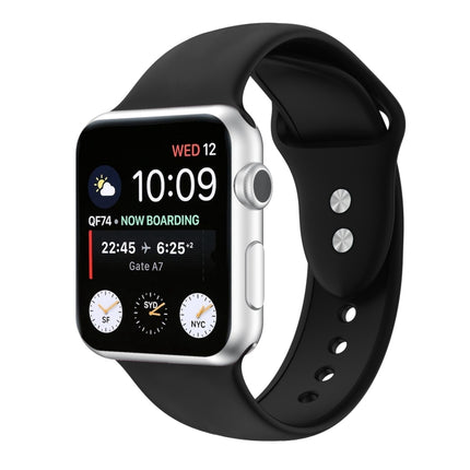 Double Nail Silicone Replacement Strap Watchband For Apple Watch Series, 7 45mm / 6 & SE & 5 & 4 44mm / 3 & 2 & 1 42mm, 7 41mm / 6 & SE & 5 & 4 40mm / 3 & 2 & 1 38mm - DealBuddy